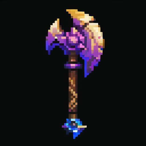 axe,weapon,no no humans,pixel,pixel art ,pixelart <lora:pixel sword:1>, masterpiece,best,quality