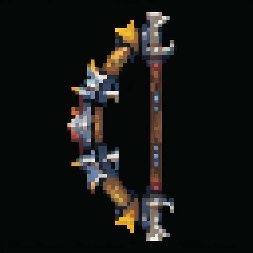 bow,weapon,no no humans,pixel,pixel art ,pixelart <lora:pixel sword:1>, masterpiece,best,quality