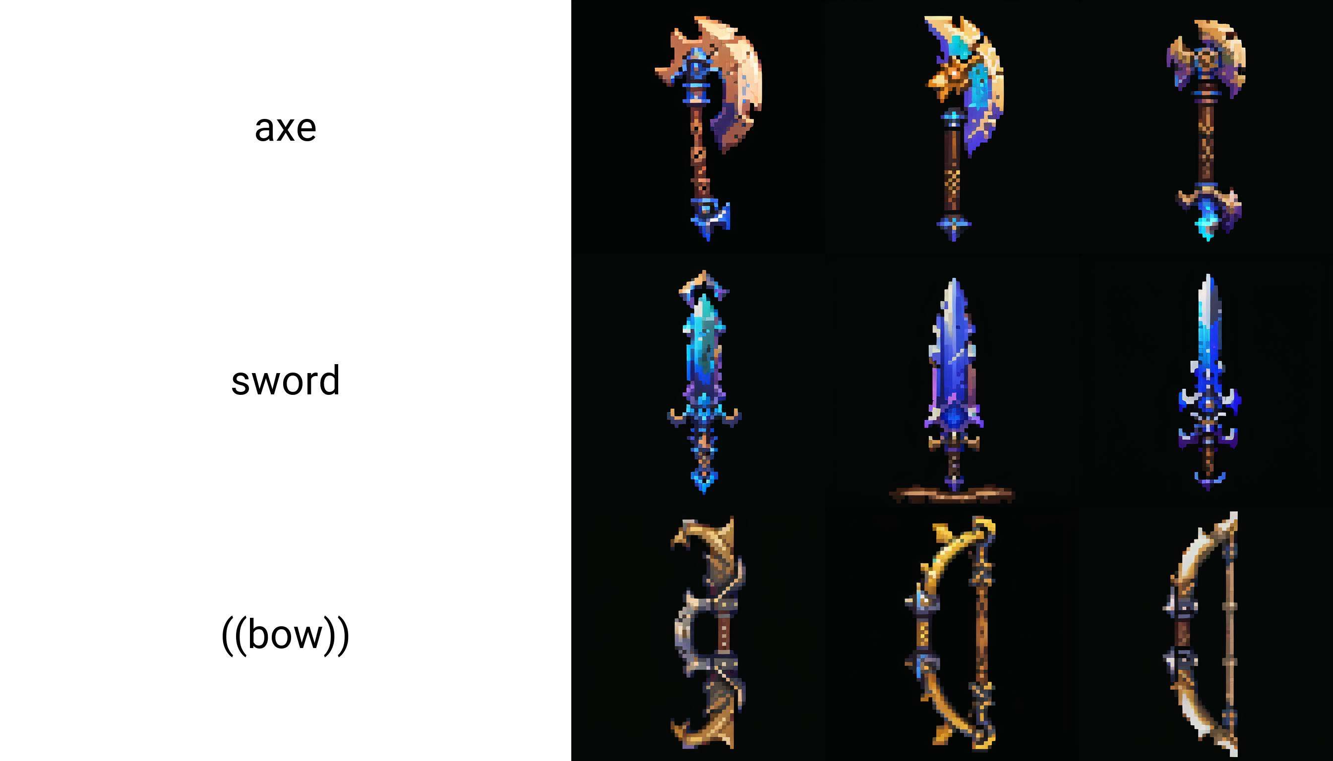 axe,weapon,no humans,pixel,pixel art ,pixelart <lora:pixel sword:1>, masterpiece,best,quality