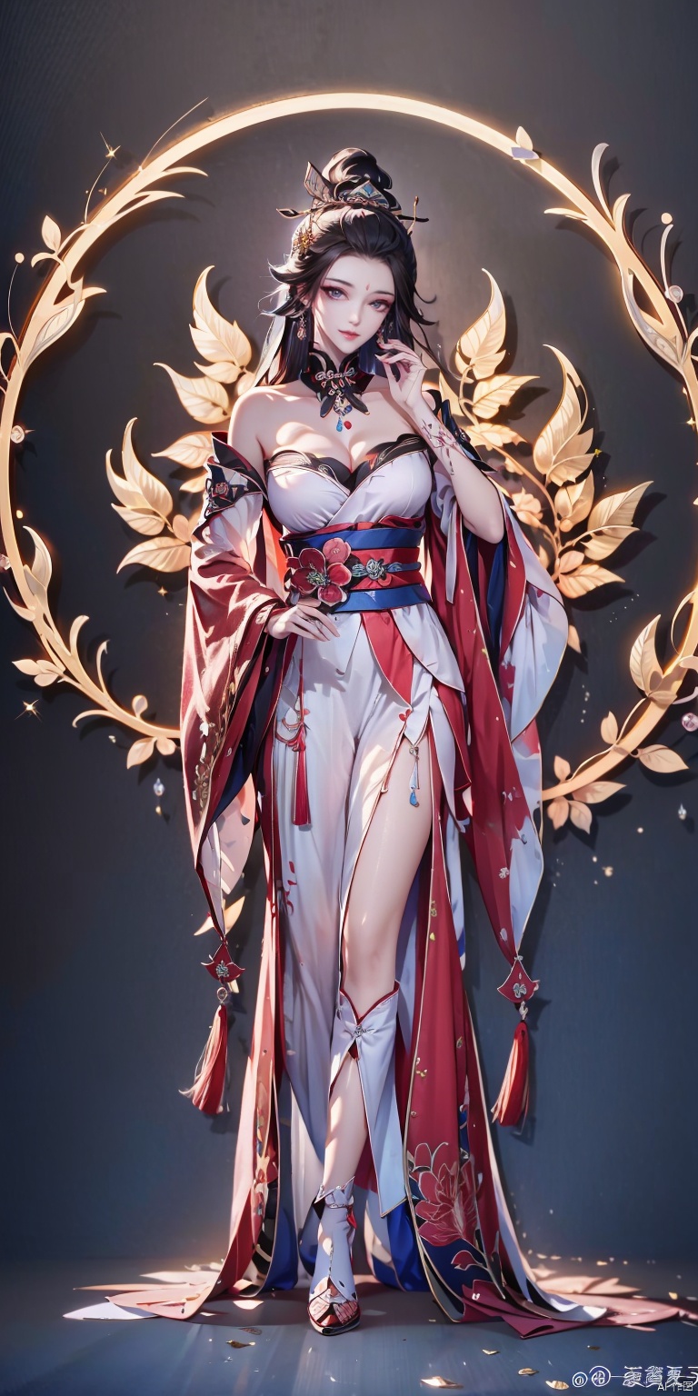 A mesmerizing and visually stunning artwork featuring a single female figure,  created by a renowned artist,  showcasing i...