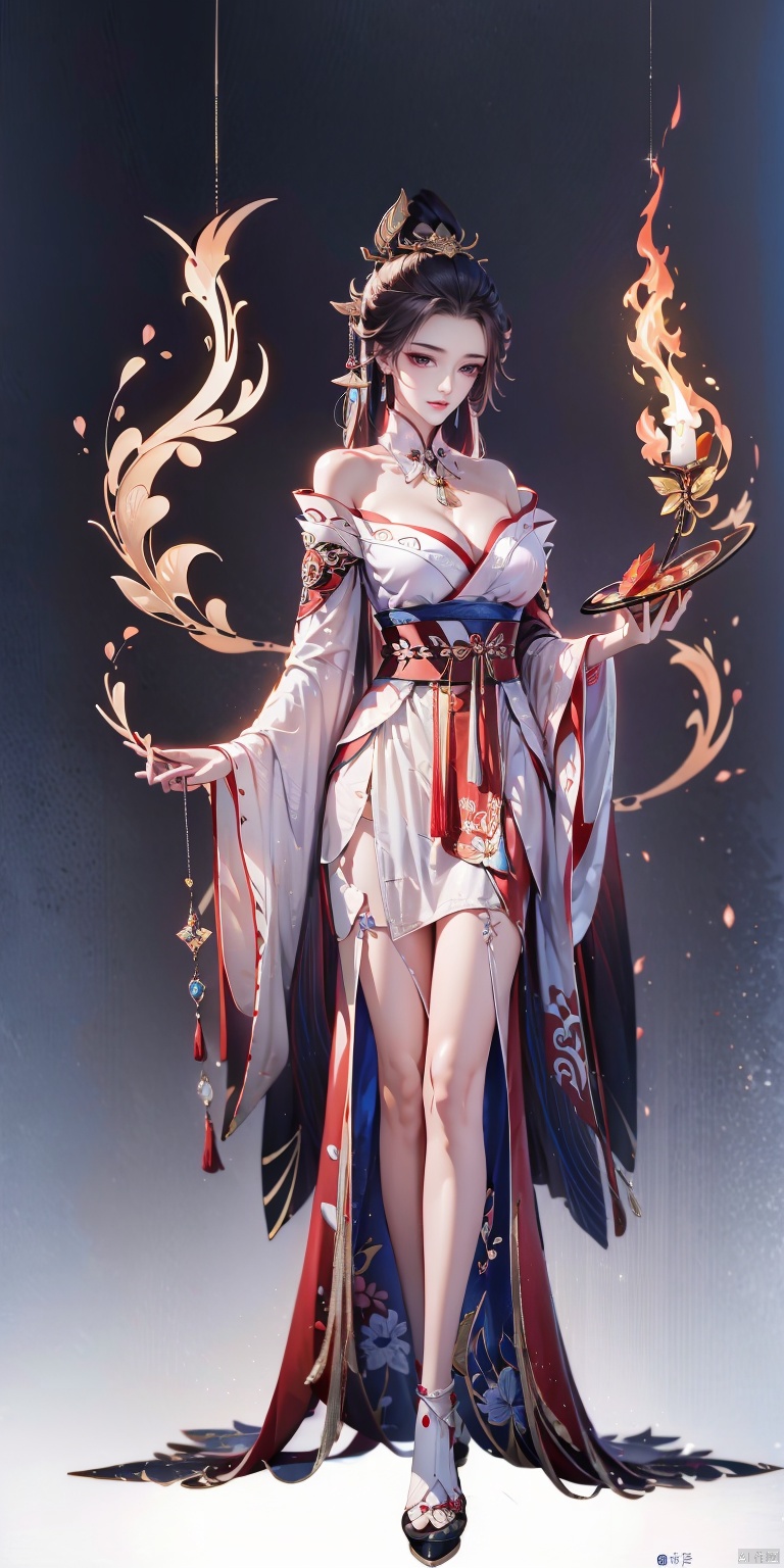 A mesmerizing and visually stunning artwork featuring a single female figure,  created by a renowned artist,  showcasing i...