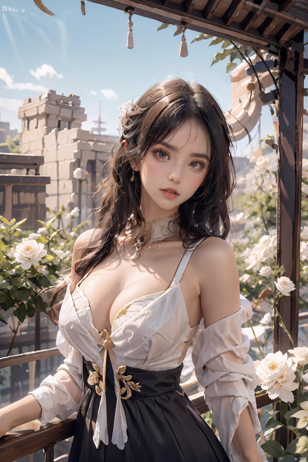 curlies,  Eyes are exquisite and delicate,  Wearing glasses and light hair on Tensor.Art