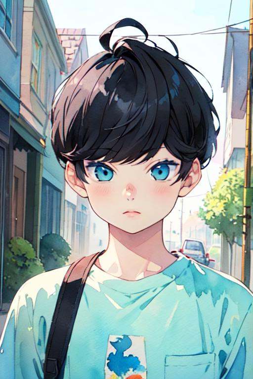 illustration,  1boy,  solo on Tensor.Art
