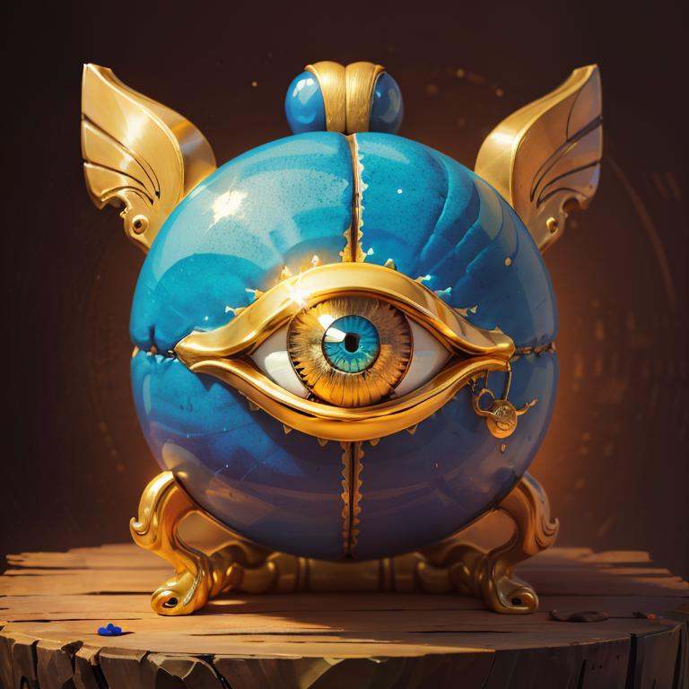 ((masterpiece,best quality)), absurdres, <lora:Egyptian_Icons:0.8>, Egyptian_Icons, no humans, still life, gold, sparkle, hieroglyphs , egyptian symbols, eye, 