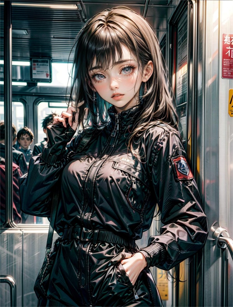 <全网首发—皮衣质感，电车女神Metro cool sister> by 盒子 on Tensor.Art