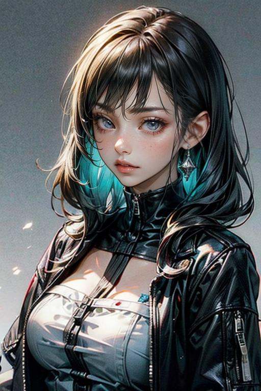 <全网首发—皮衣质感，电车女神Metro cool sister> by 盒子 on Tensor.Art