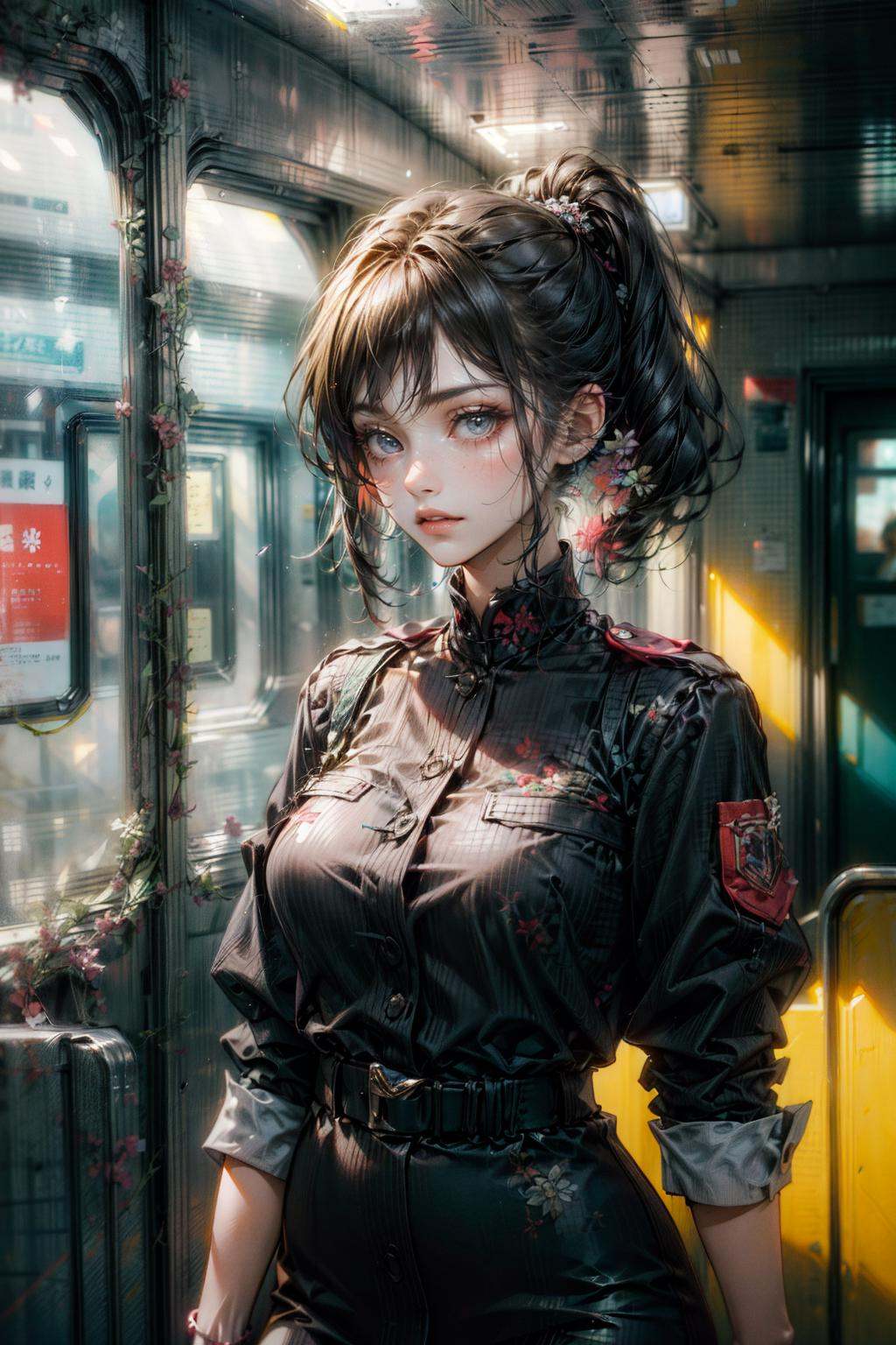 1girl,  Simple background by 盒子 on Tensor.Art