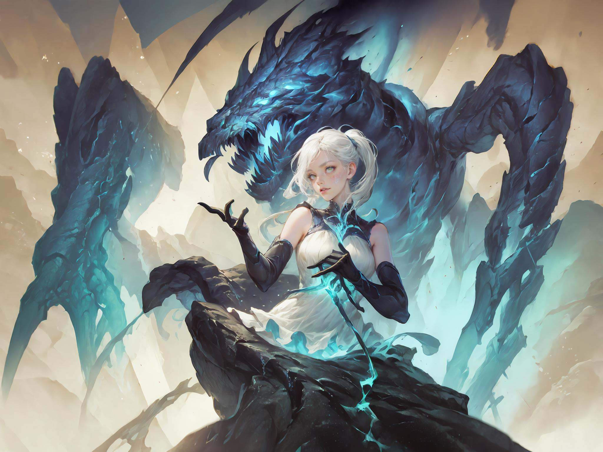 (masterpiece, best quality),intricate details,(Best quality)),((masterpiece)),((realistic)),(hyperrealism:1.2),(fractal art:1.2),.(1girl),(perfect face:1.3), riven \(league of legends\),folded ponytail,short dress,coreset,single pauldron,white hair,black eyeshadow,bare shoulders,yellow eyes,white hair,.extreme detailed eyes,colorful,highest detailed,vibrant colors,high contrast,. (8K UHD:1.2),(photorealistic:1.2),<lora:lol暗影岛3-000018:0.7>,
