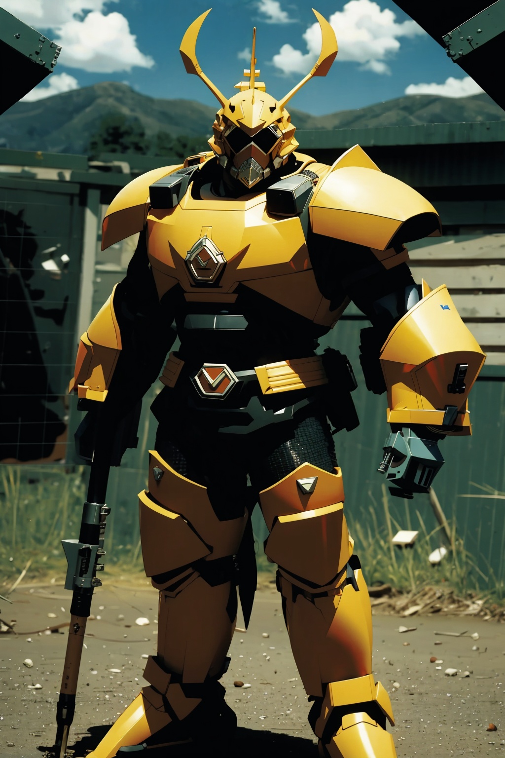  absurdres,absurdres,realistic,full_shot, Heavy armored soldiers