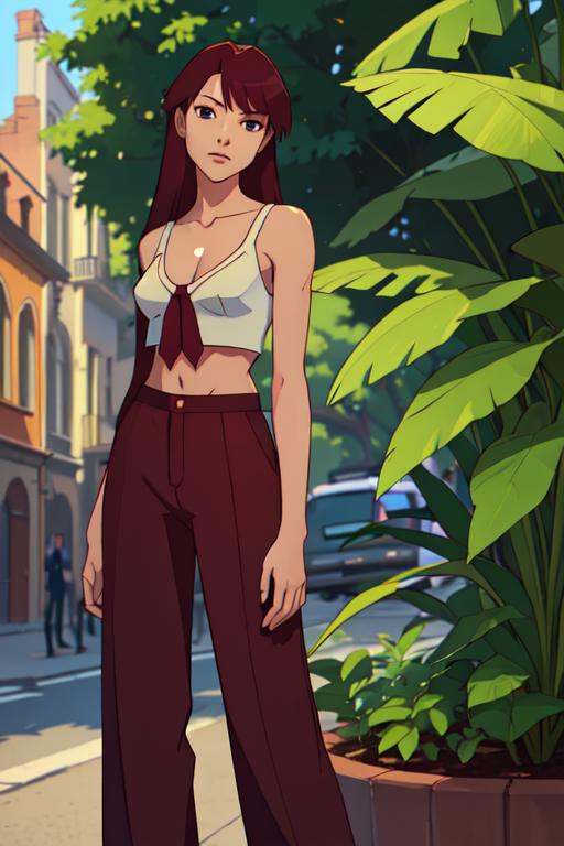 girl,  (peaceful,  plants on Tensor.Art