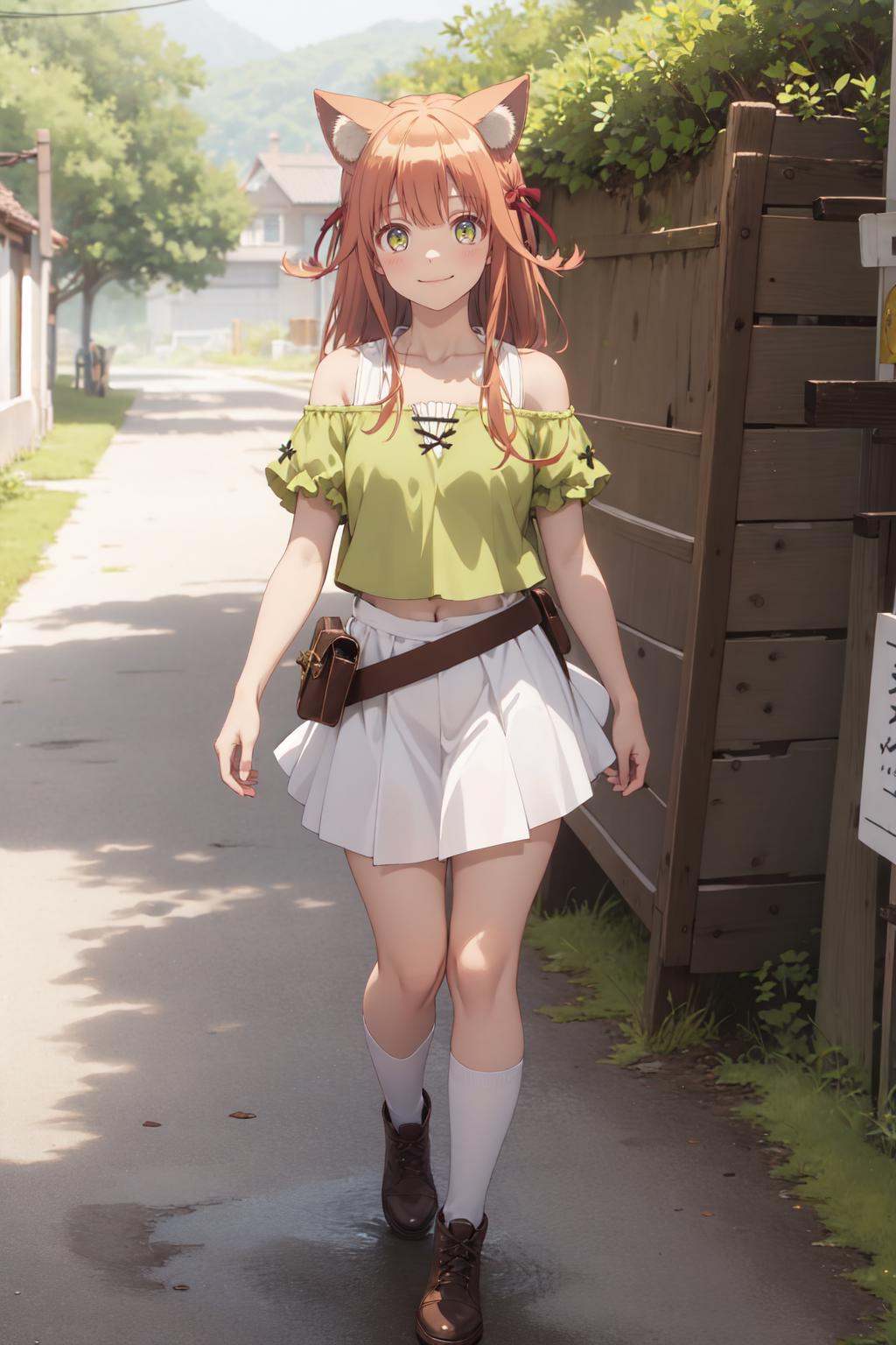 full body,  looking at viewer,  smile on Tensor.Art