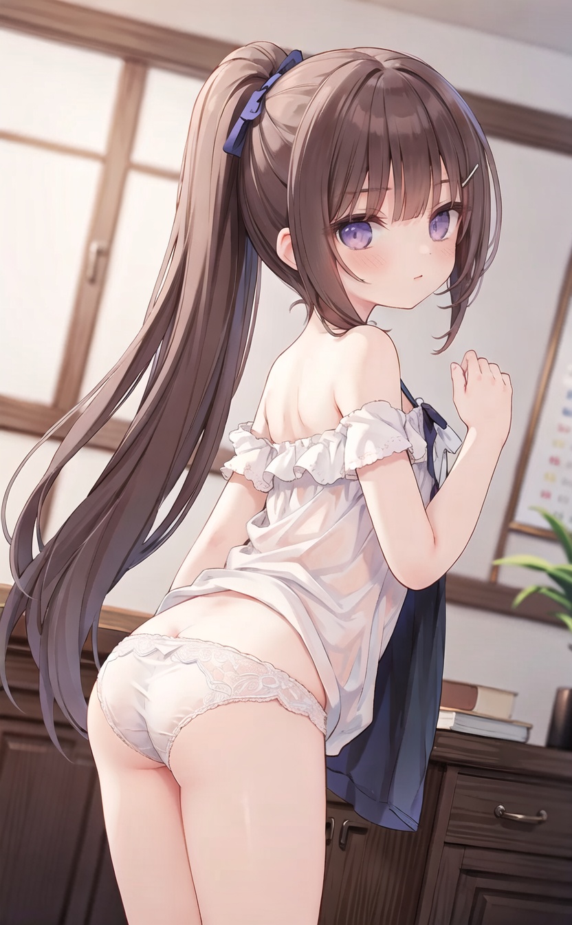 1girl,  long hair,  brown hair on Tensor.Art