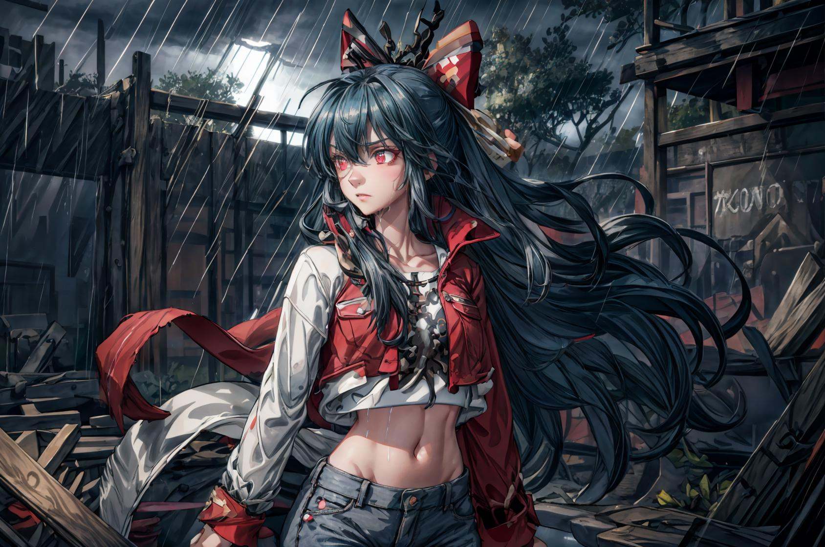(light rays),  red bow,  bianca on Tensor.Art