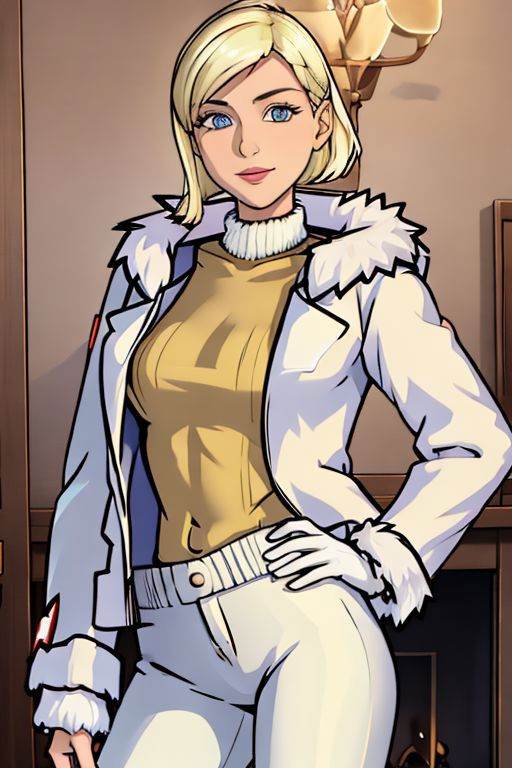 anka schlotz,  smile,  bow on Tensor.Art