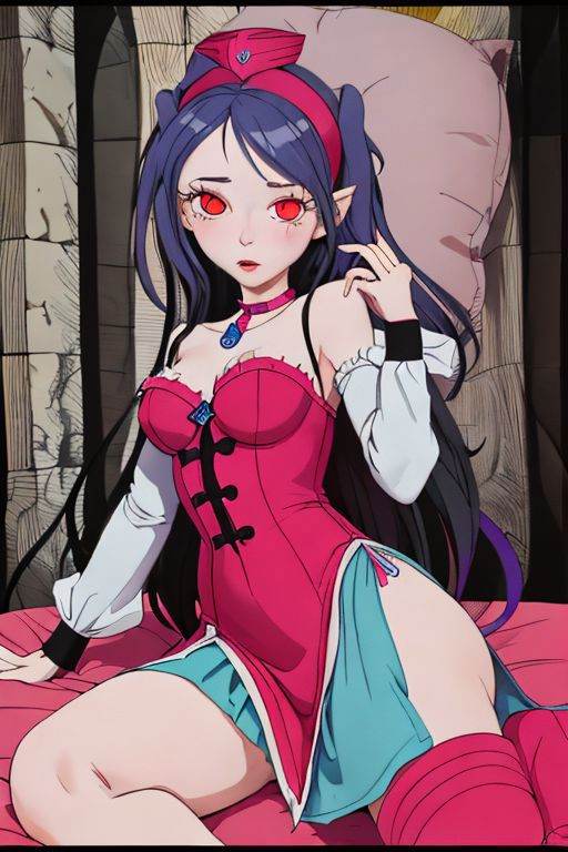 dr24lover,  girl in a castle bed on Tensor.Art