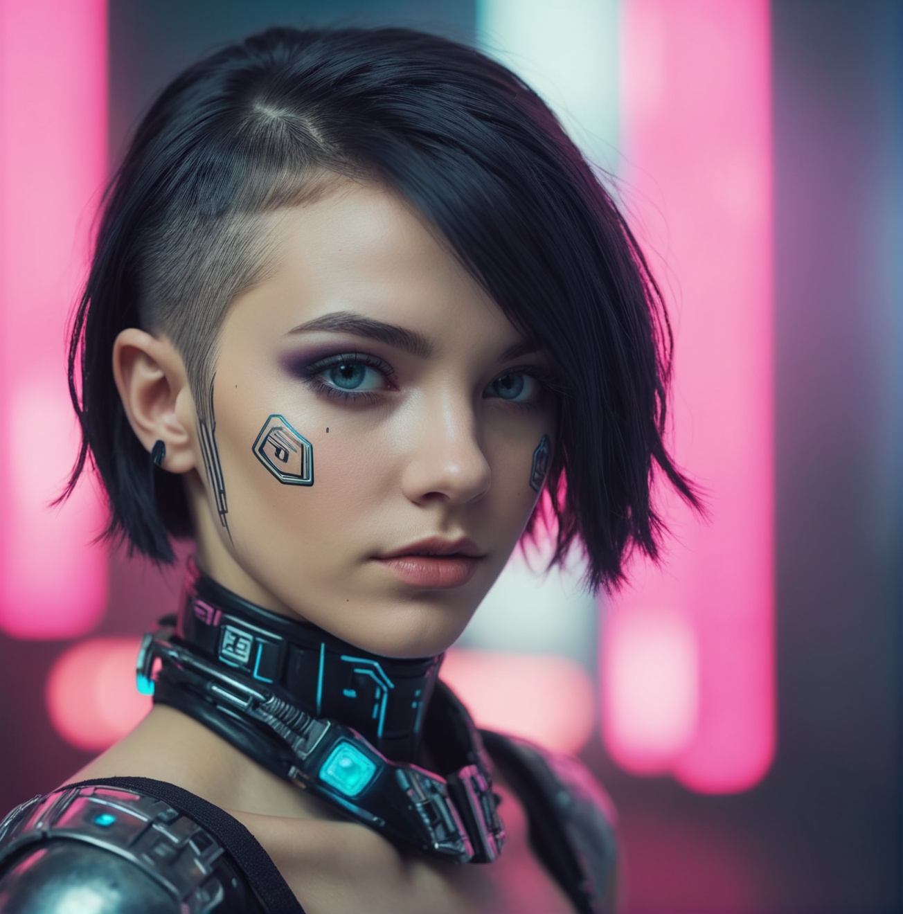 European woman,  20 years old,  makeup on Tensor.Art