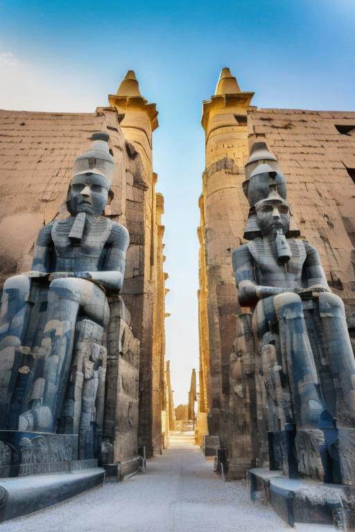 dr24luxor,  sitting statue,  day on Tensor.Art