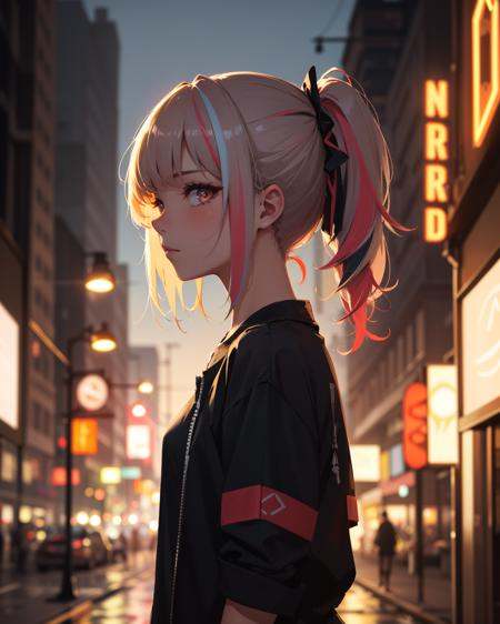 1 girl,  highly detailed hair,  multicoloured hair on Tensor.Art