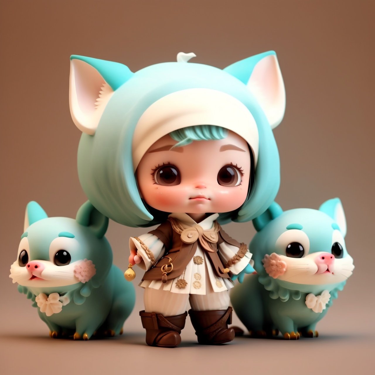  1gril,Handmade, Cute, any of the twelve animals