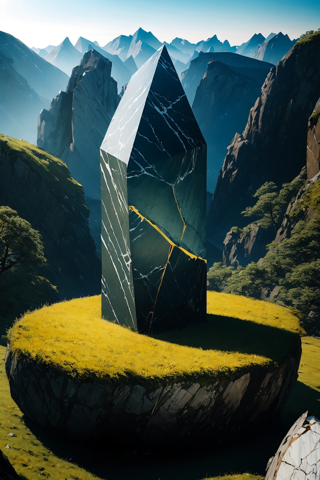  absurdres,absurdres,realistic,full_shot,stone_Lingshi,no one