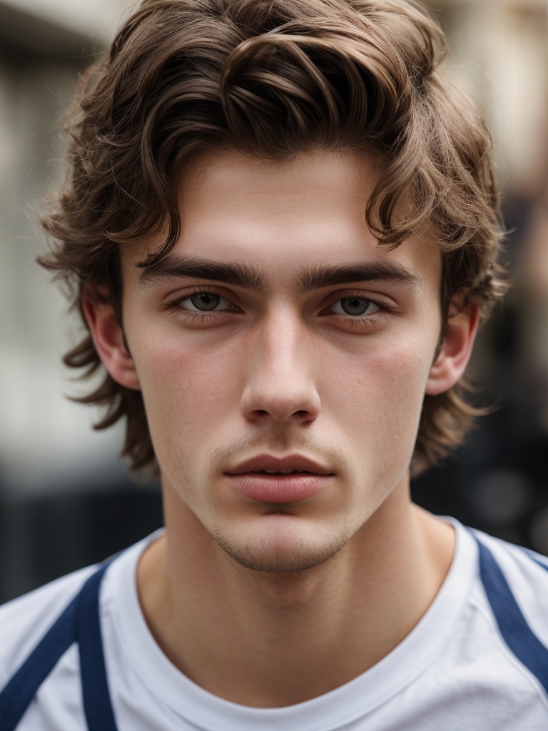 instagram photo,  high quality,  closeup face portrait photo of 18yo handsome European on Tensor.Art