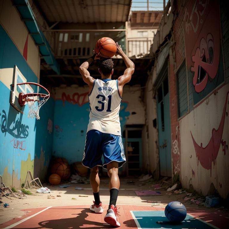 best qualtiy,masterpiece,movie-level quality,<lora:graffiti:0.7>,graffiti,basketball court,playing basketball,children,shanty town/slum,, best qualtiy,masterpiece,movie-level quality,