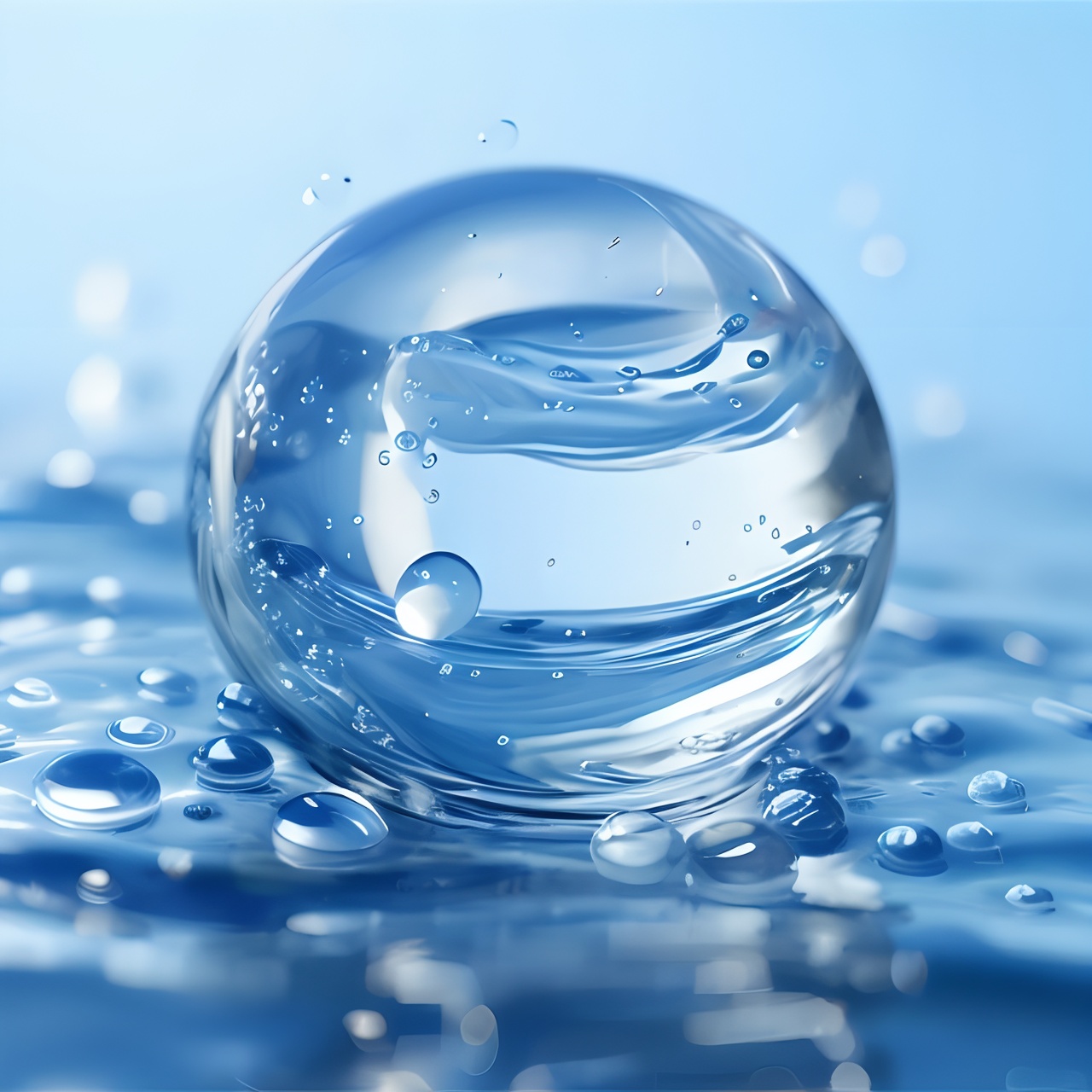  Beauty Blue (Ingredients),
water balloons, drops, blue style
