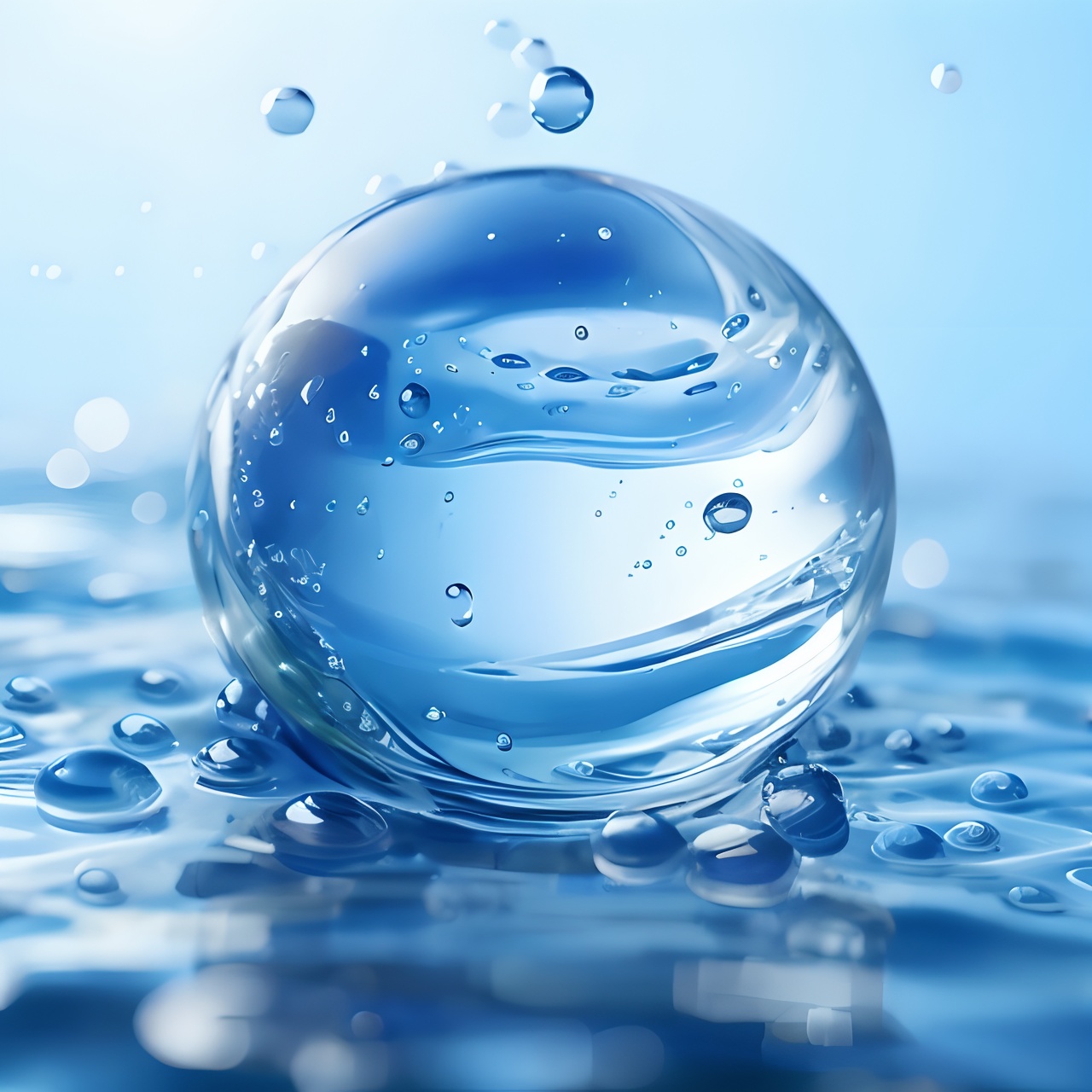  Beauty Blue (Ingredients),
water balloons, drops, blue style