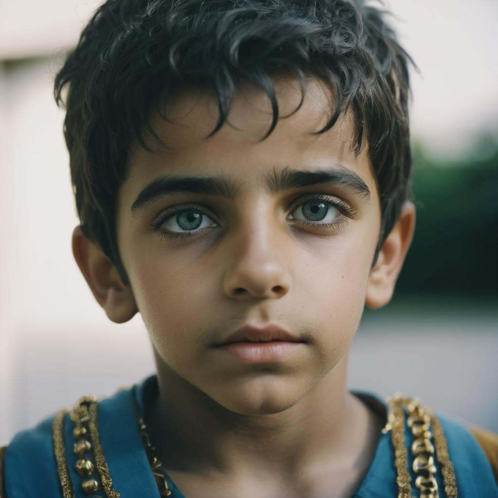 A young king, close-up, portrait,Film Grain, FilmGrainAF,<lora:filmgrainConfig4DEBSemTE:1>