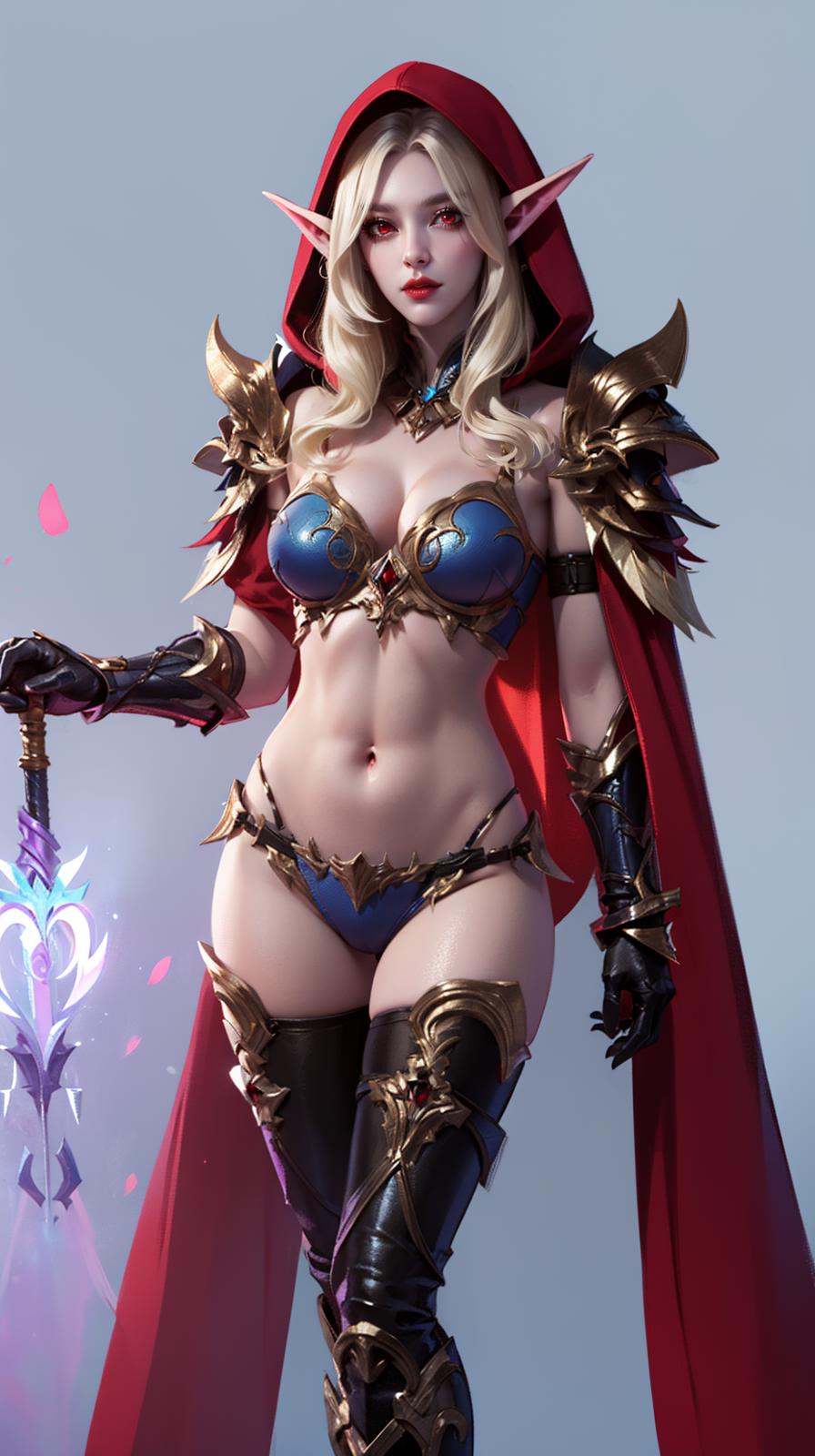 SYLVANAS_WINDRUNNER_AIWAIFU,  COLORED_SCLERA,  BLUE_SKIN on Tensor.Art