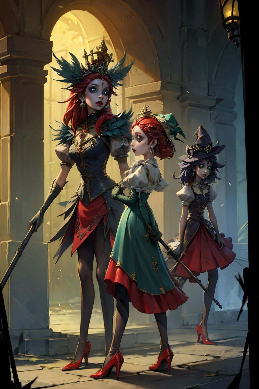 HEZI,  the fifth personality,  multiple girls by 盒子 on Tensor.Art