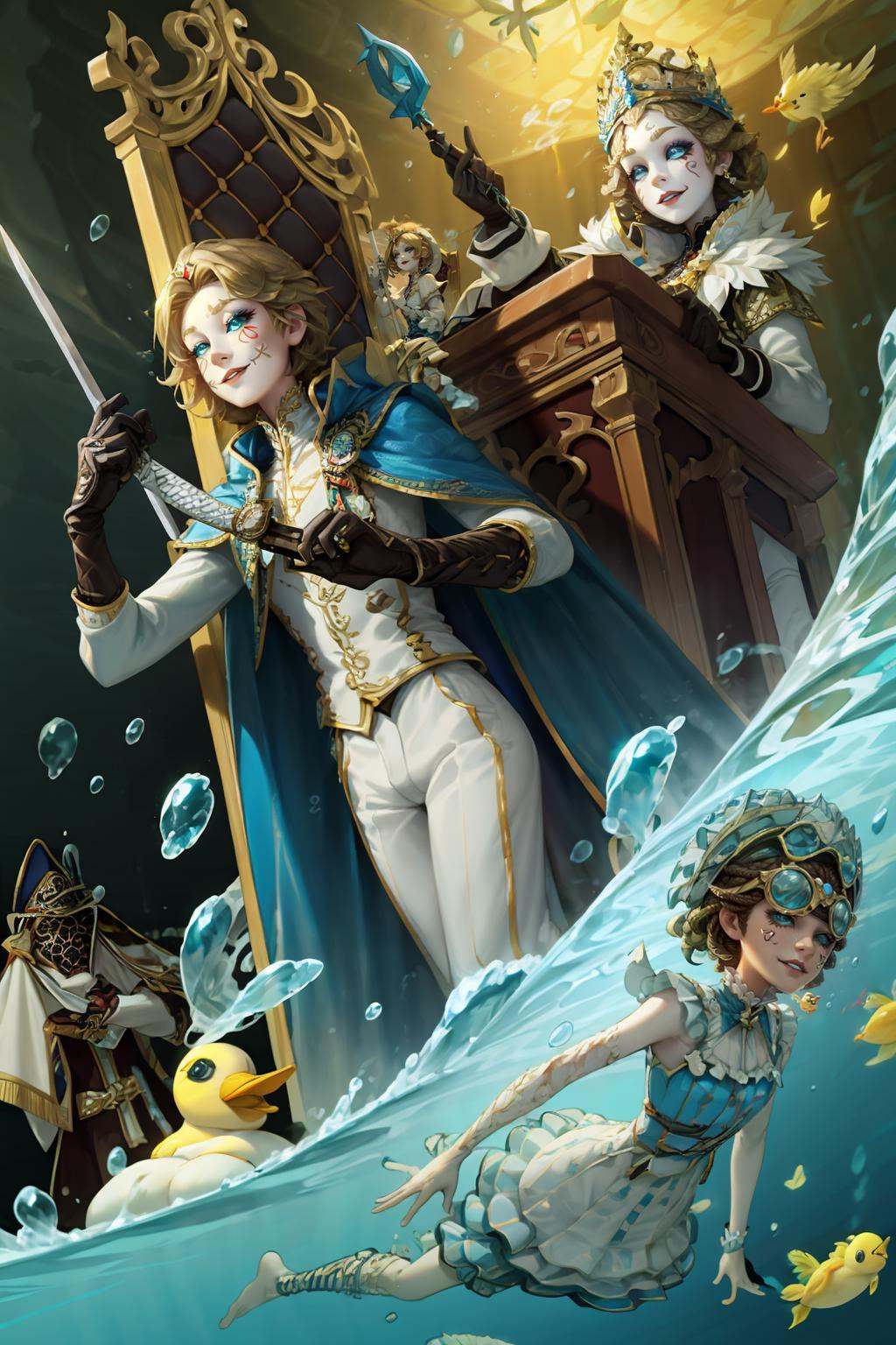 HEZI,  the fifth personality,  multiple girls by 盒子 on Tensor.Art