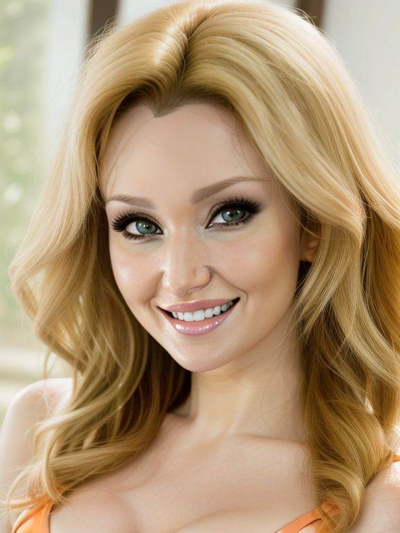 ((sfw)) HeadshotAngela Sommers,  smiling on Tensor.Art