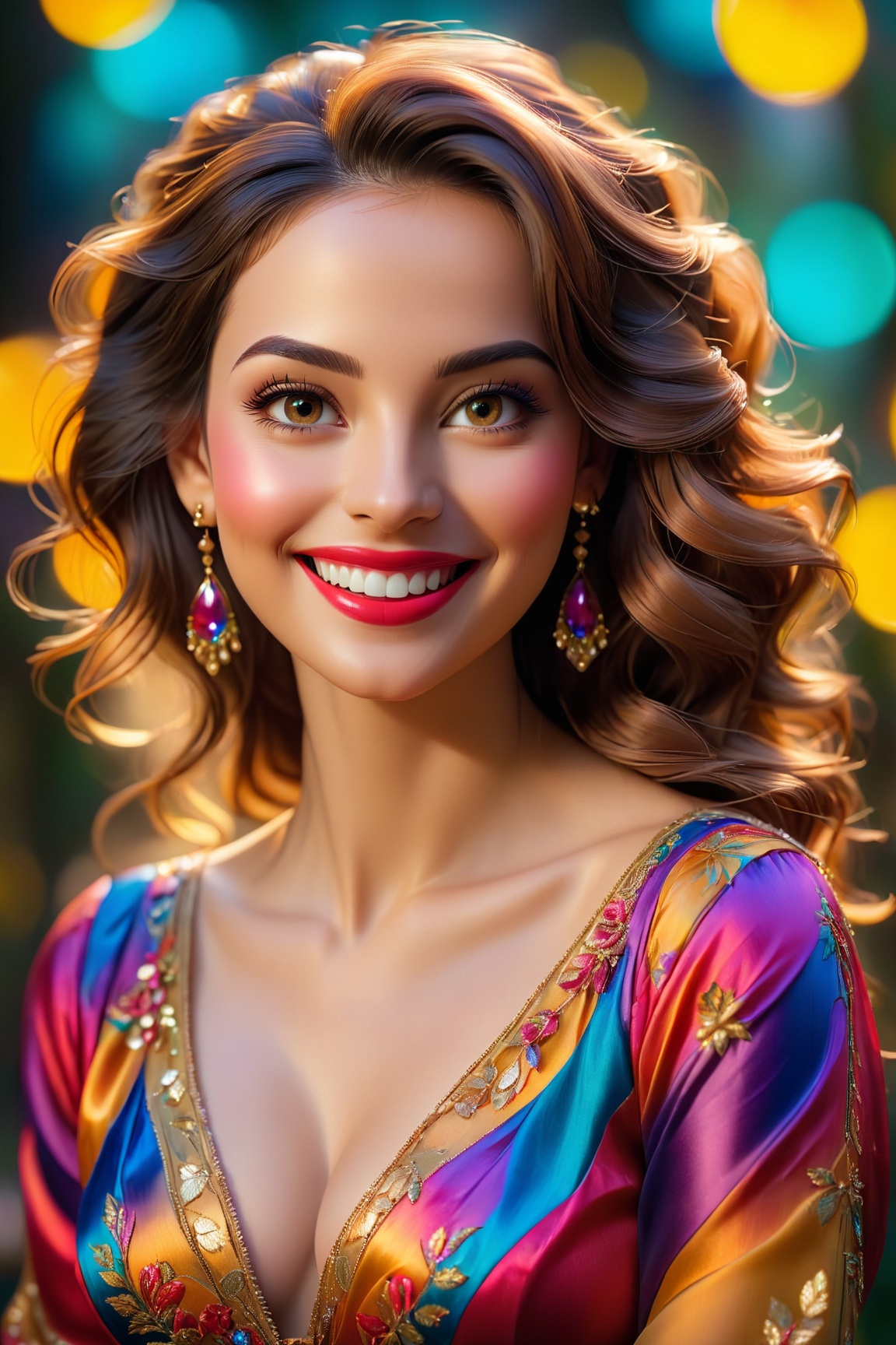 ultra-detailed,  realistic beauty,  woman with a captivating smile on Tensor.Art