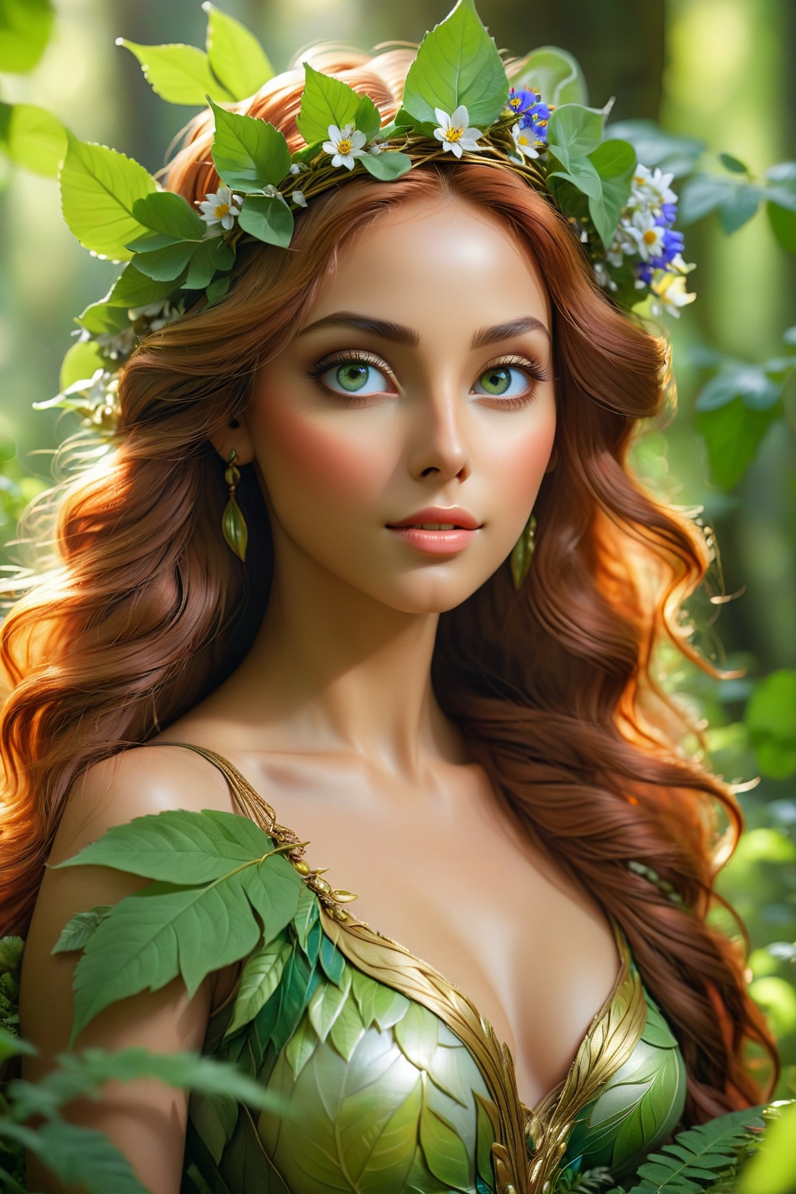 ultra-detailed,  ,  nature goddess on Tensor.Art