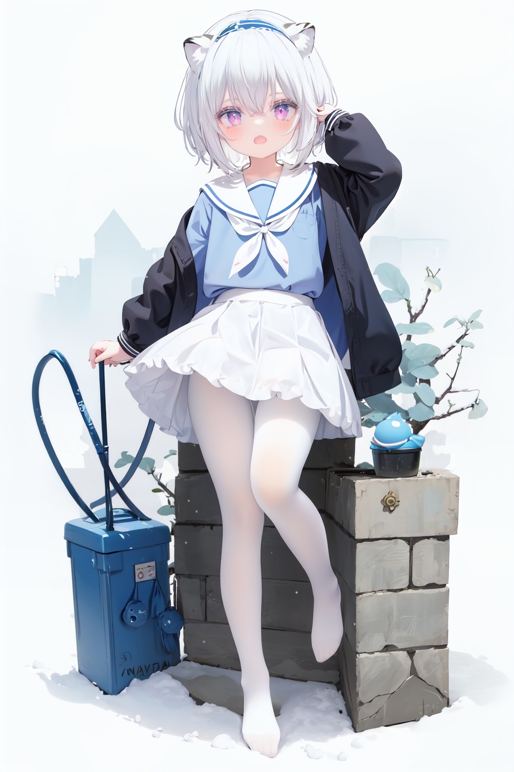 cute,  Infant,  solo blue shirt on Tensor.Art
