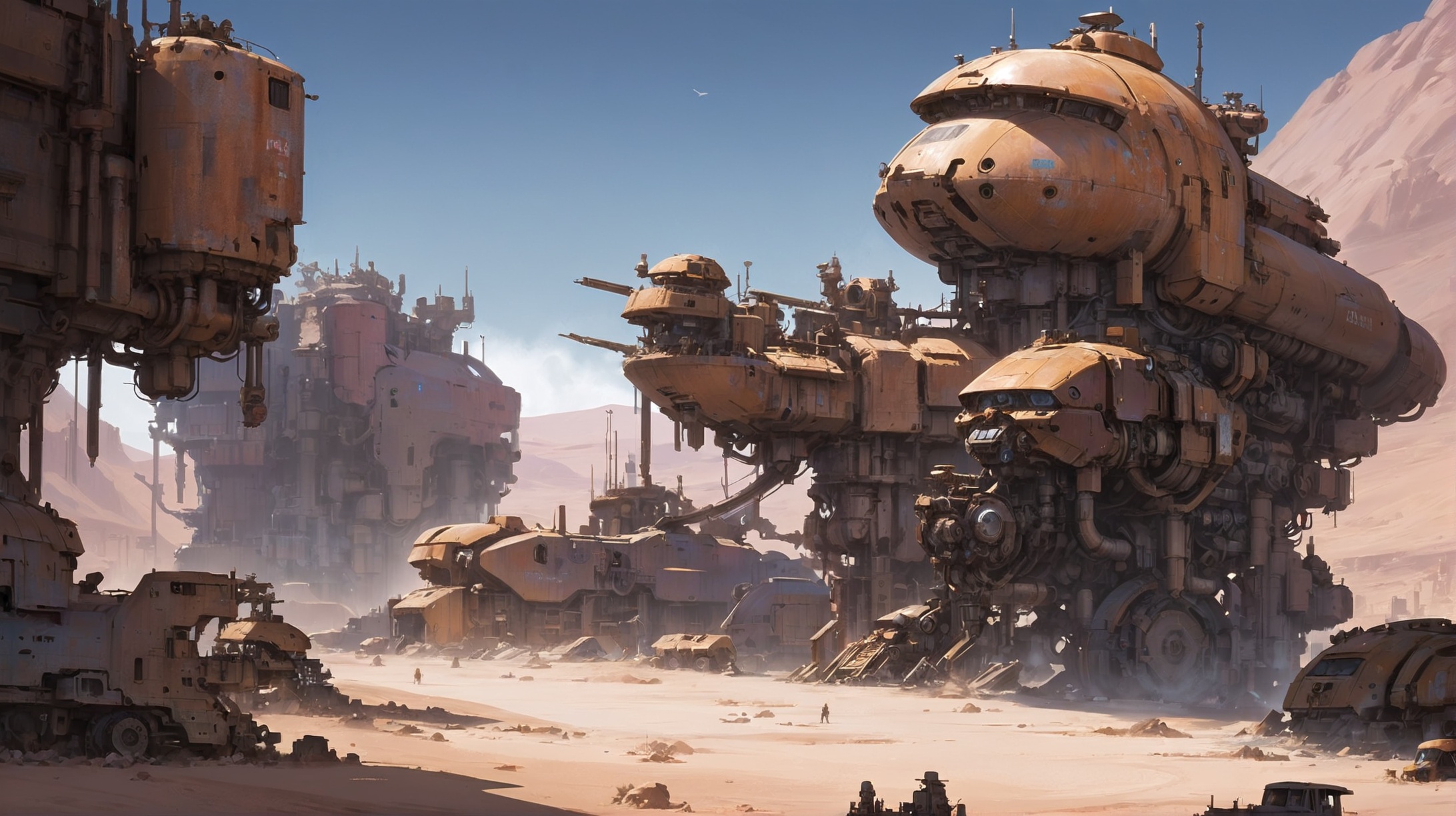 junkworld,  scifi,  Arctic Desert on Tensor.Art