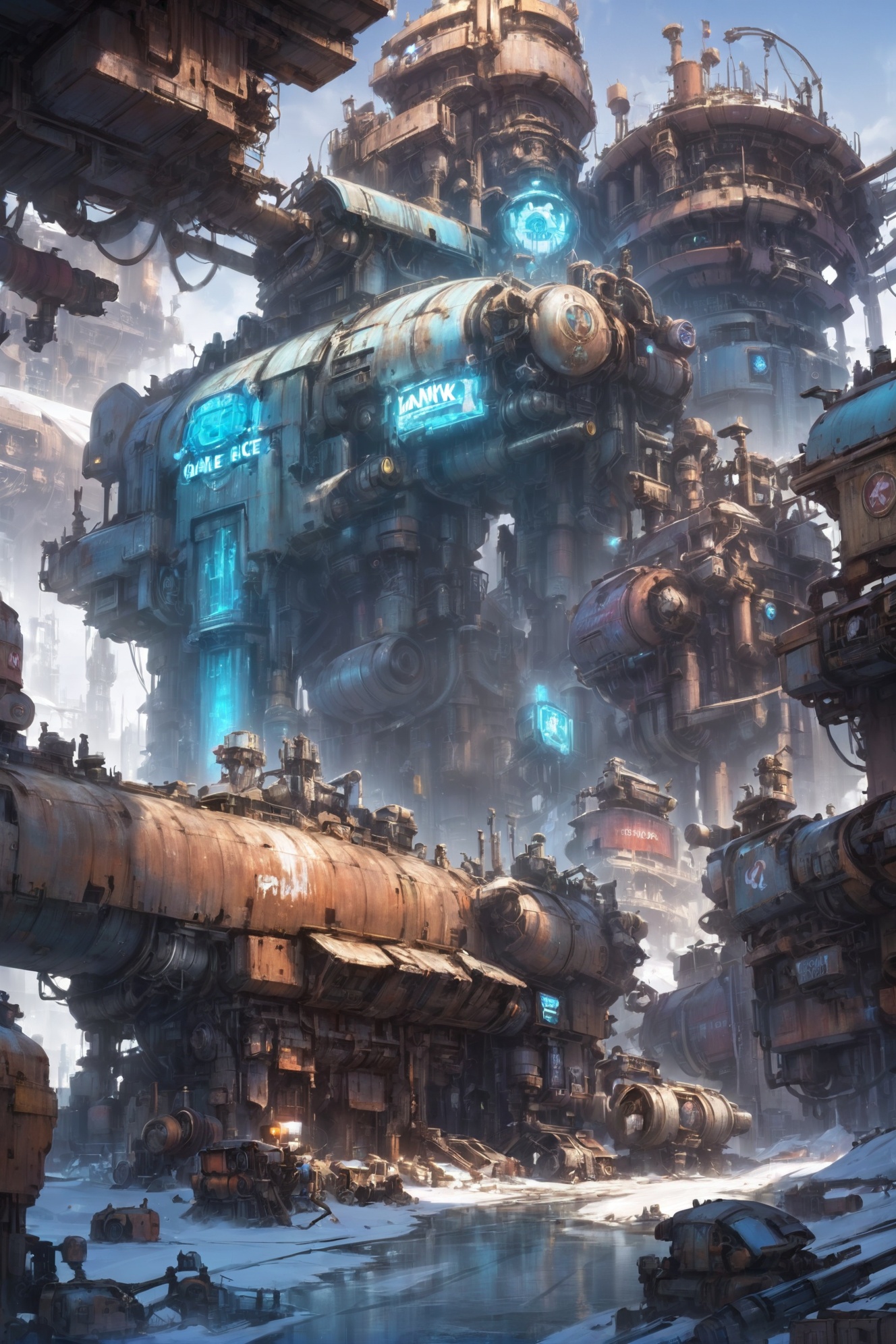 junkworld,  fantasy,  Polar Ice on Tensor.Art