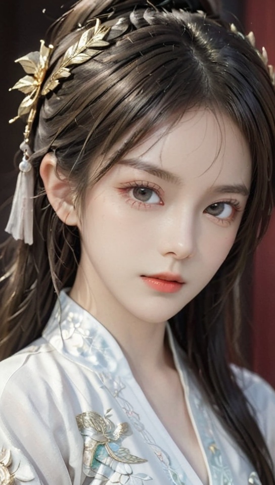 (((fantasy masterpiece:1.5))),(best quality:1.5),(ultra detailed face, ultra detailed eyes, detailed mouth, detailed body, detailed hands, ultra detailed clothes, detailed background:1.5),(aesthetic + beautiful + harmonic:1.5),(symmetrical intricate details + sharpen symmetrical details) | (((close up of dignified female martial artist with luscious hair and bright eyes, she wears an elegant hanfu while walks beside her dragon friend:1.5)),