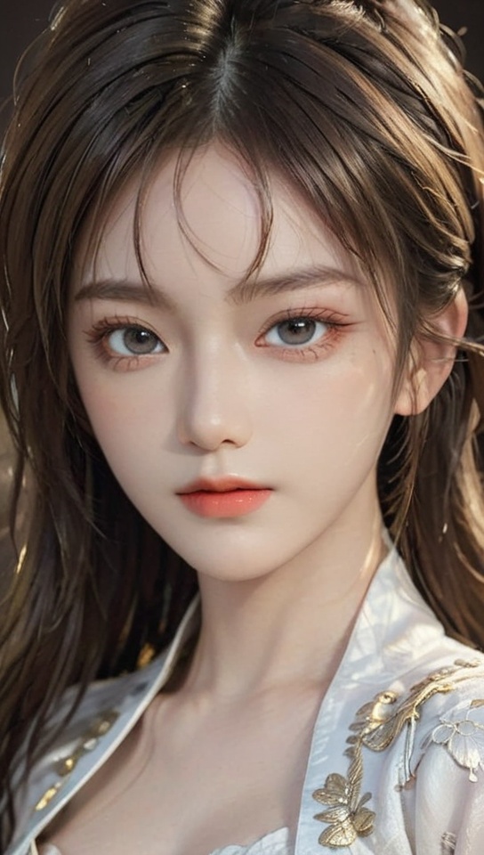 (((fantasy masterpiece:1.5))),(best quality:1.5),(ultra detailed face, ultra detailed eyes, detailed mouth, detailed body, detailed hands, ultra detailed clothes, detailed background:1.5),(aesthetic + beautiful + harmonic:1.5),(symmetrical intricate details + sharpen symmetrical details) | ((close up of dignified female martial artist with luscious hair and bright eyes)),