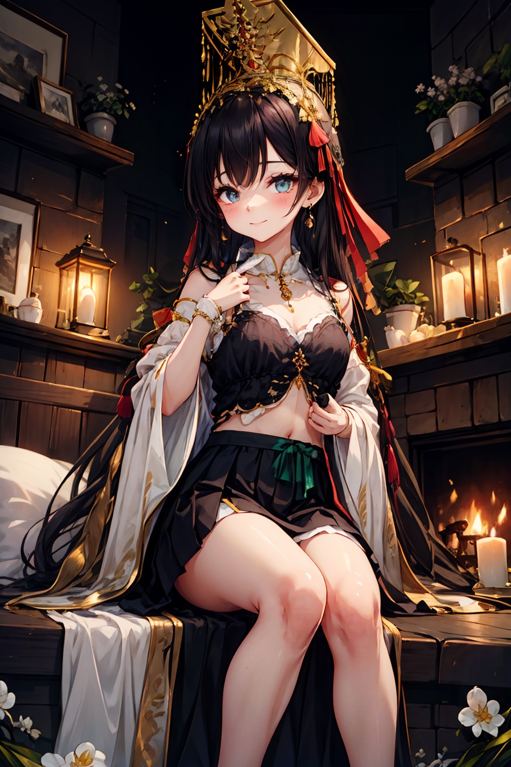 1girl,  loli,  fire on Tensor.Art