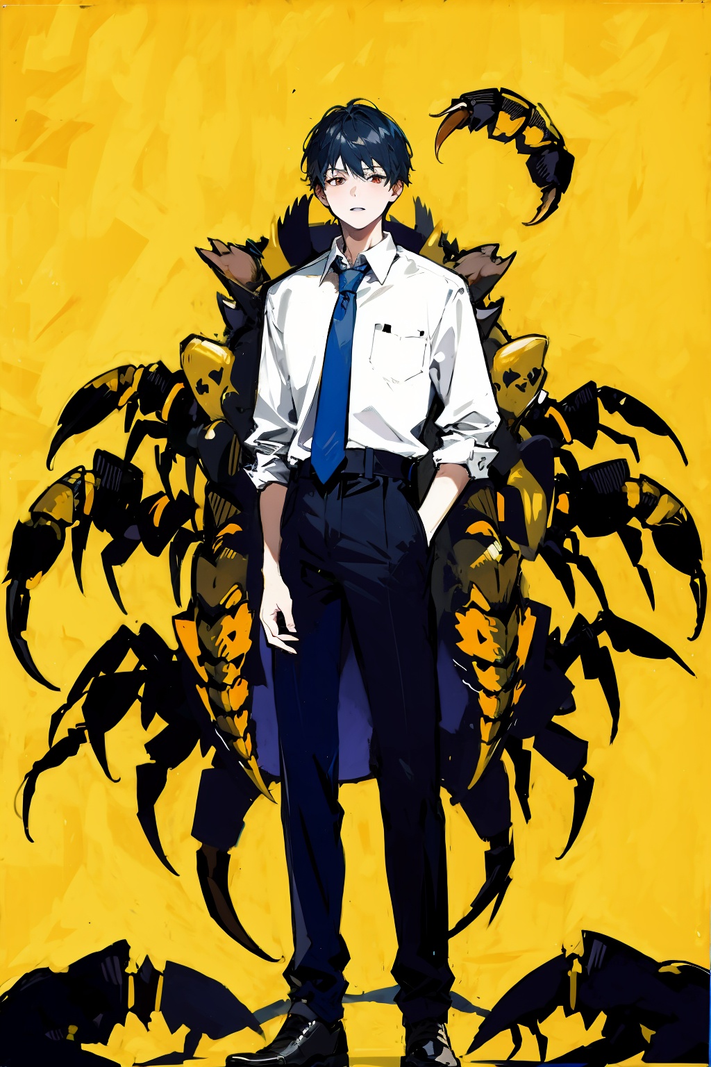  absurdres,absurdres,realistic,full_shot, ,1boy, (Scorpion:1.3)