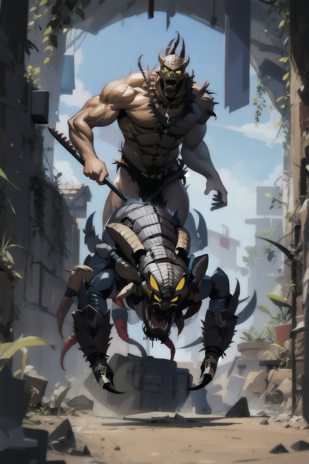  absurdres,absurdres,realistic,full_shot,, Scorpion_ ORC,1girl, 