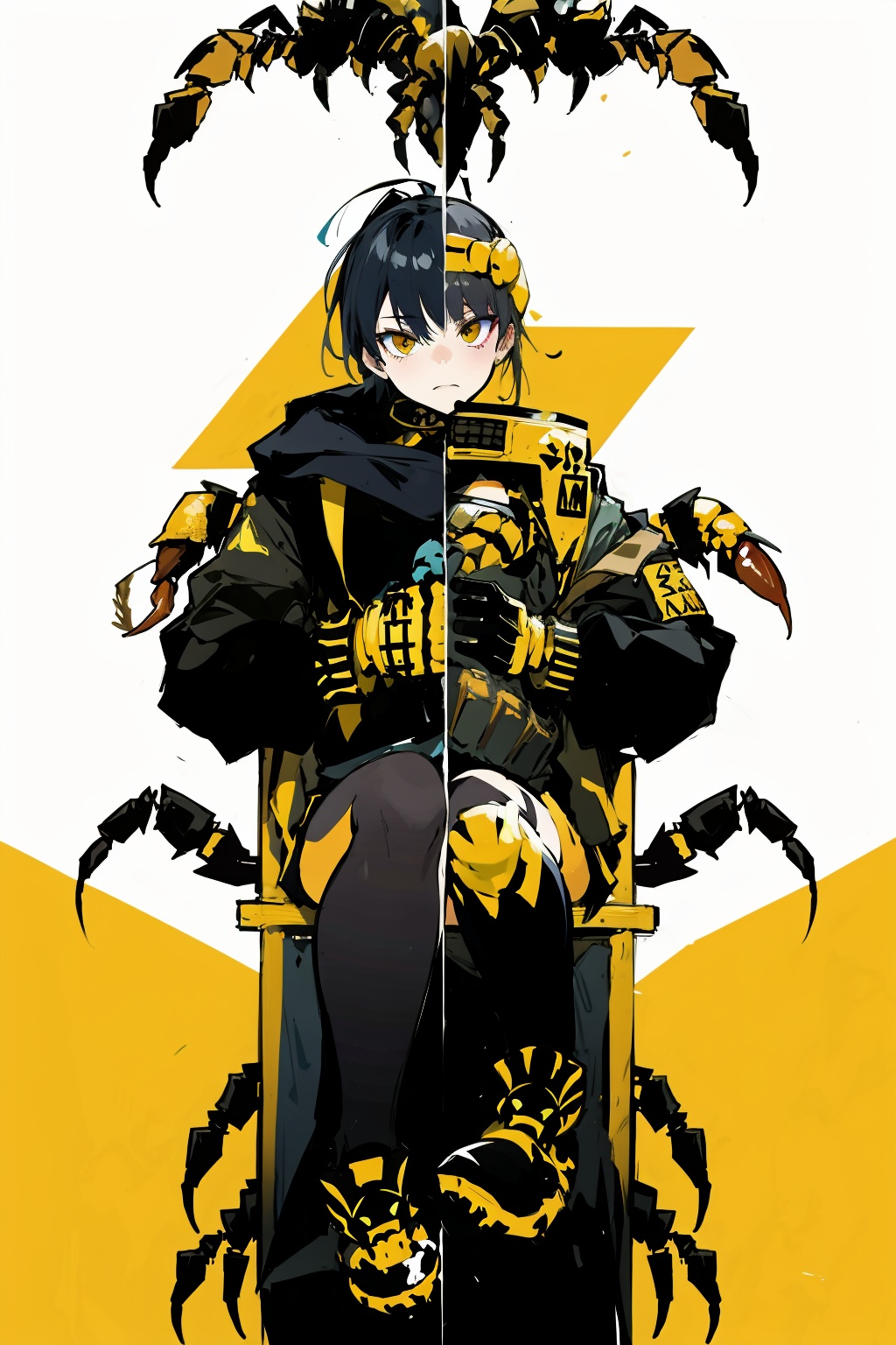  absurdres,absurdres,realistic,full_shot,, (Scorpion:1.3)_ Half person_ Half scorpion, 