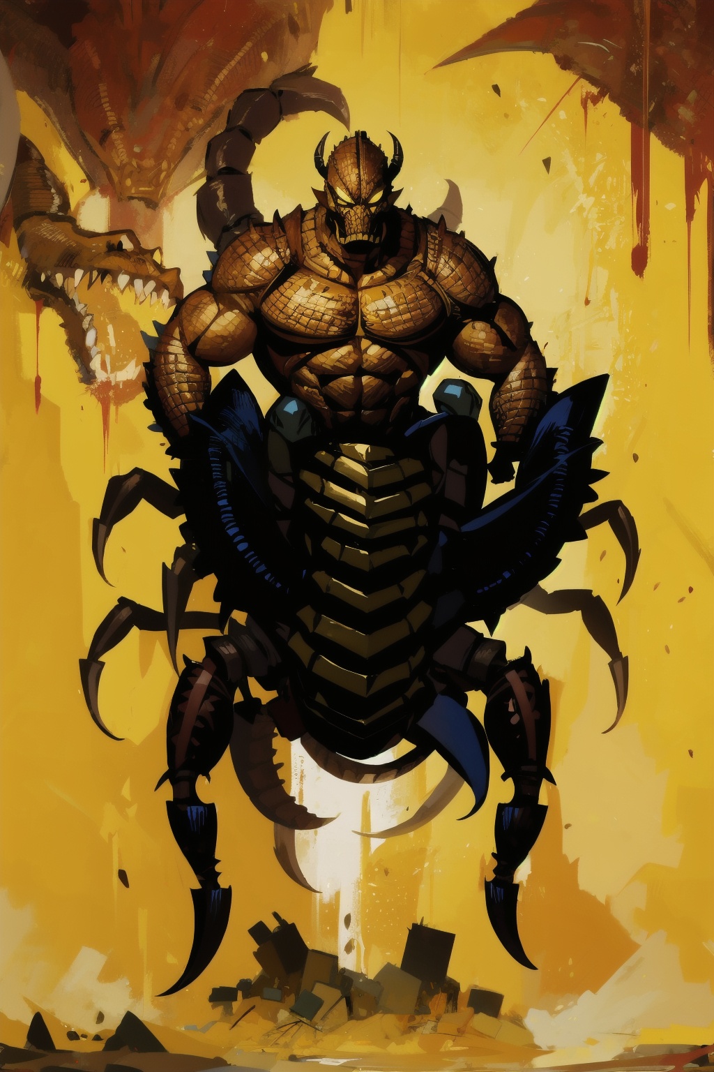  absurdres,absurdres,realistic,full_shot,, Scorpion_ ORC