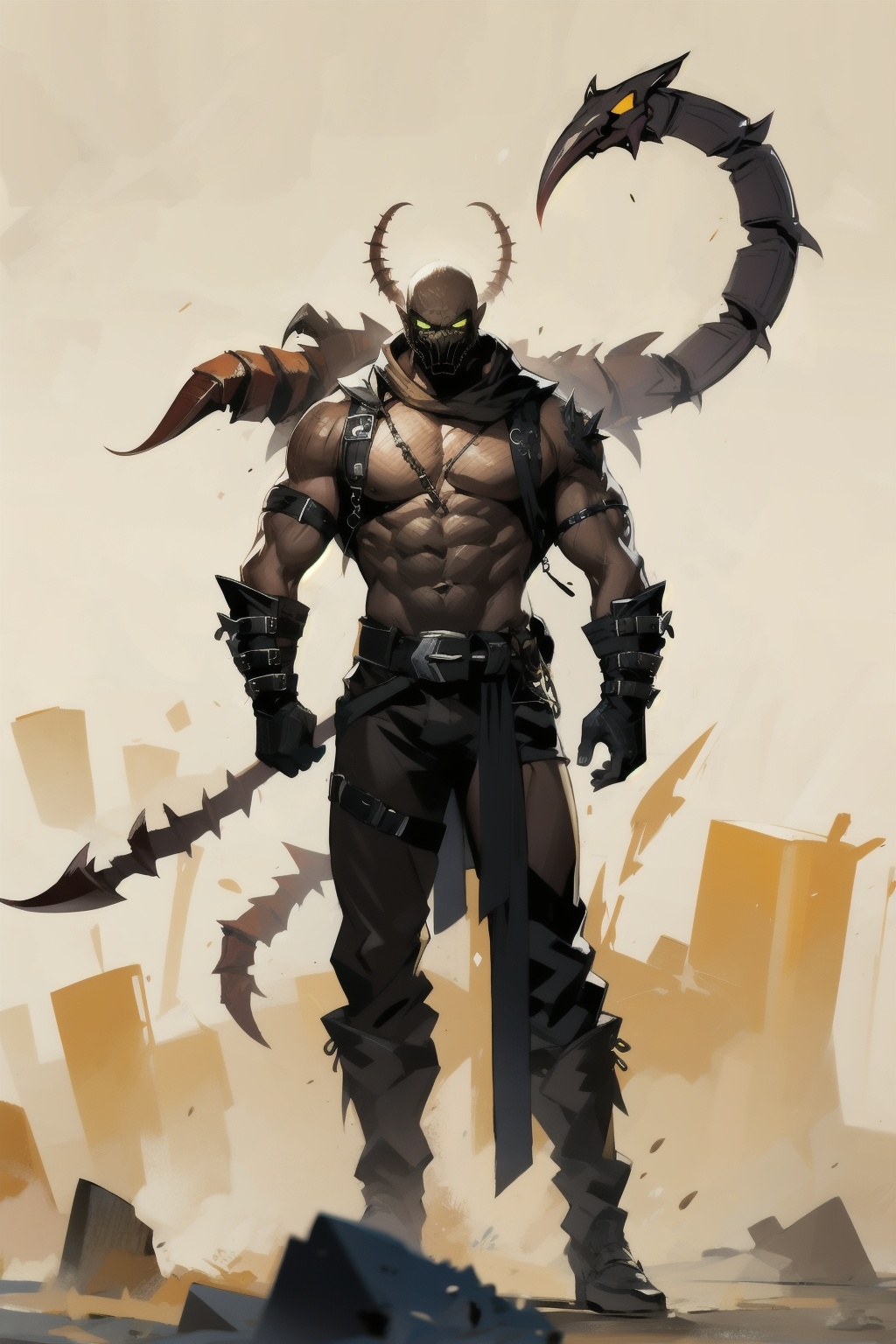  absurdres,absurdres,realistic,full_shot,, Scorpion_ ORC,1girl, 