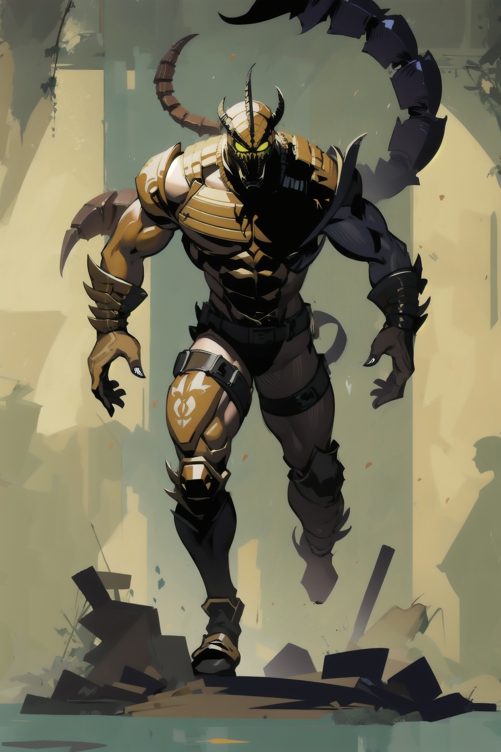  absurdres,absurdres,realistic,full_shot,, Scorpion_ORC,