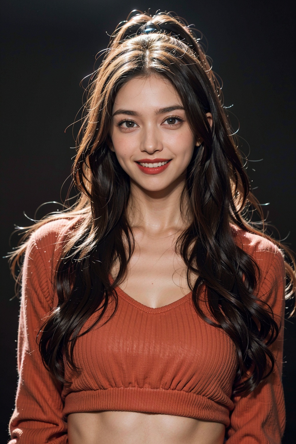  HDR, Vibrant colors, surreal, highly detailed, masterpiece, ultra high res,
high contrast, mysterious, cinematic,
Film style Psychedelic style 8k portrait of beautiful HUBG_Black_Pearl with very long hair,

21yo girl,grin,