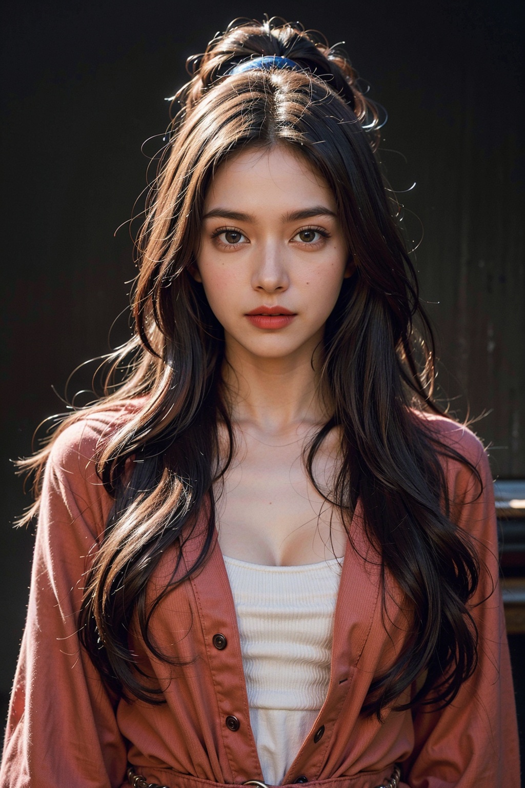  HDR, Vibrant colors, surreal, highly detailed, masterpiece, ultra high res,
high contrast, mysterious, cinematic,
Film style Psychedelic style 8k portrait of beautiful HUBG_Black_Pearl with very long hair,

21yo girl,