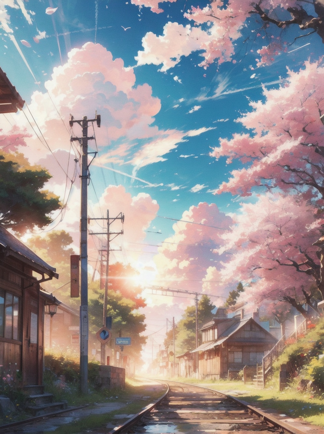 Beautiful pastel background wallpaper,  blue sky,  clouds on Tensor.Art